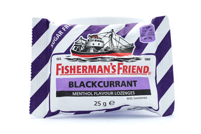 Fisherman's Friend Blackcurrant Menthol Flavour Lozenges 25g | High Quality Chocolate & Sweets Online - Product Image Fisherman's Friend Blackcurrant Menthol Flavour Lozenges 25g | High Quality Chocolate & Sweets Online - Product Image
